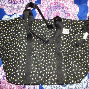 Victoria's Secret PINK floral weekender bag